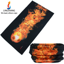 LINGSHANG custom bandana printing face neck mask football sports wear